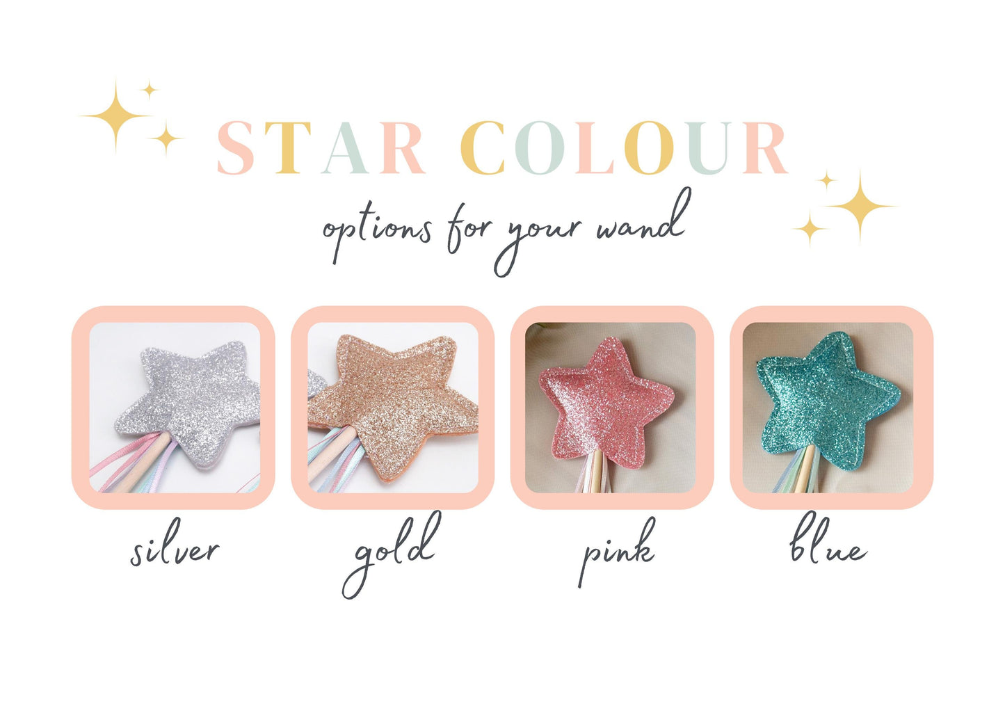 Glitter Number Wand - Nude