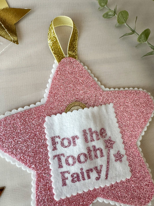 Pink Tooth Fairy Pouch