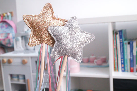 Glitter Star Wand - Pastel