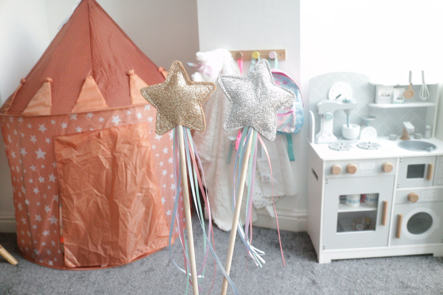Glitter Star Wand - Pastel