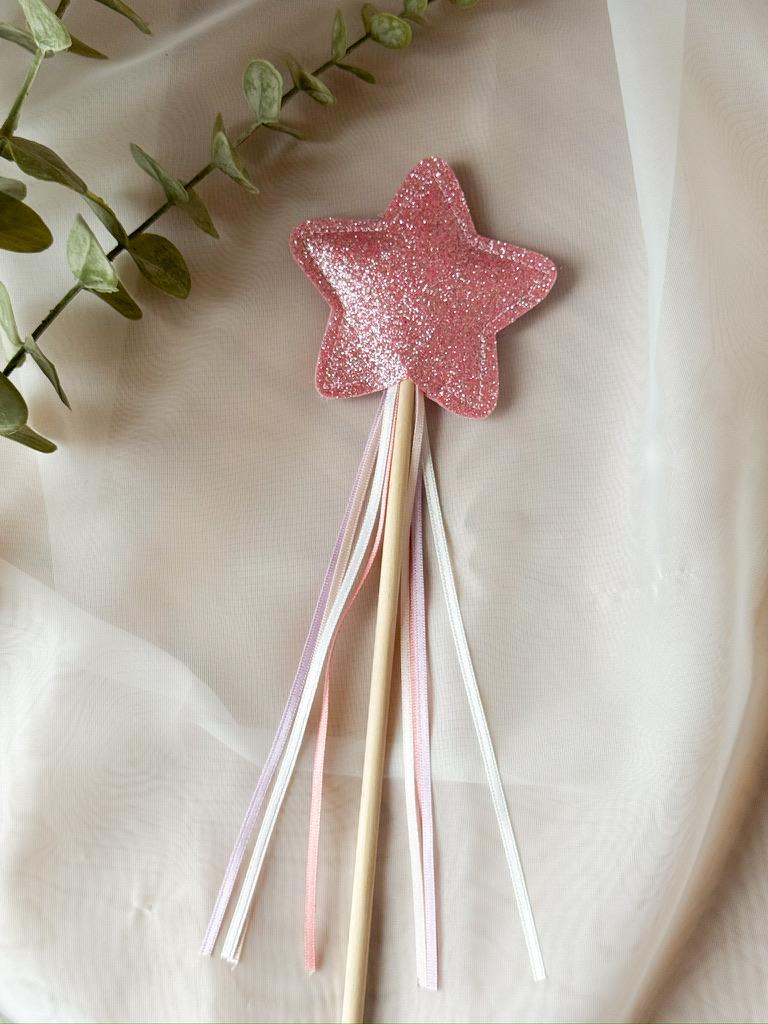 Glitter Star Wand - Pink & Purple