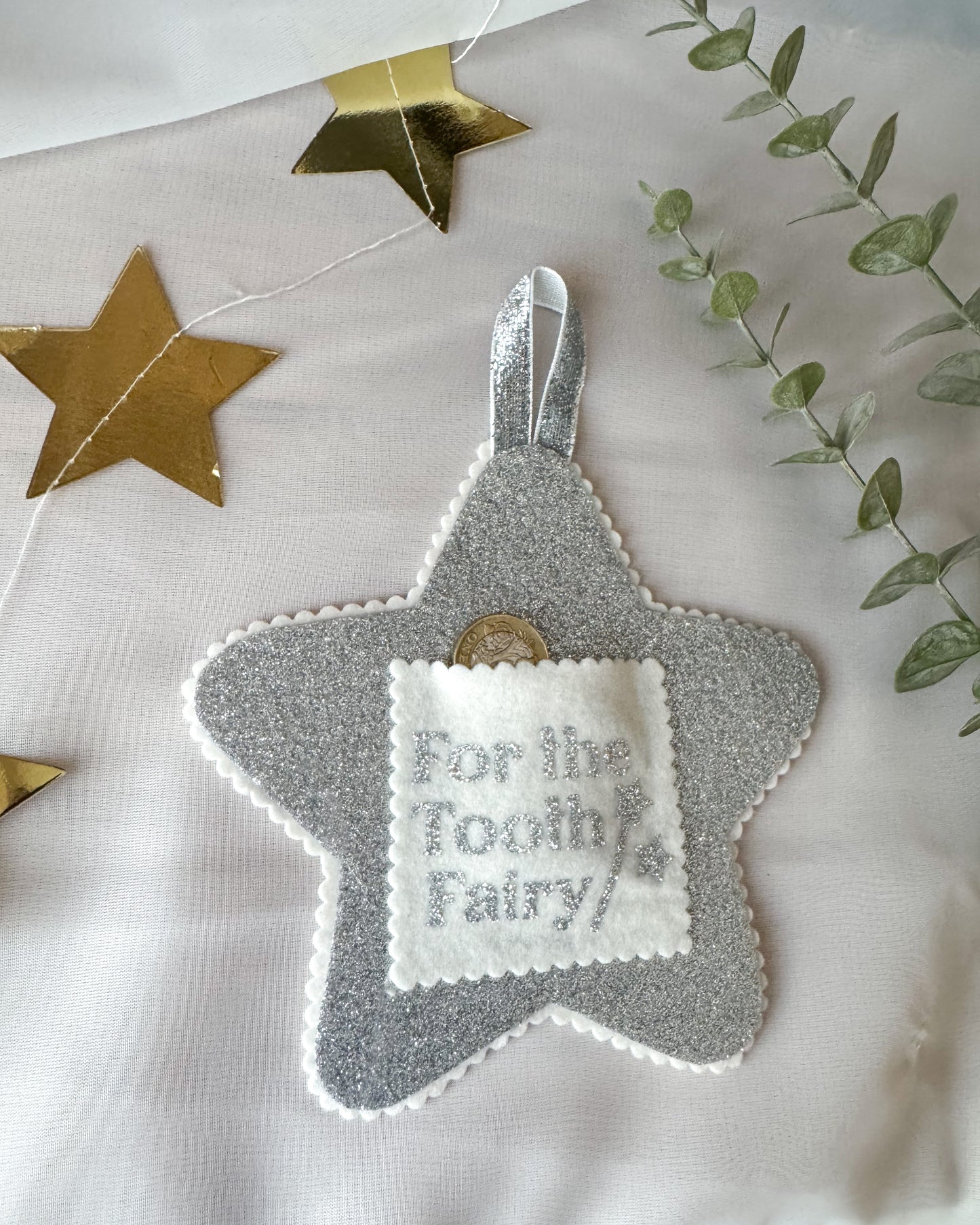 Silver Tooth Fairy & Wand Gift Set