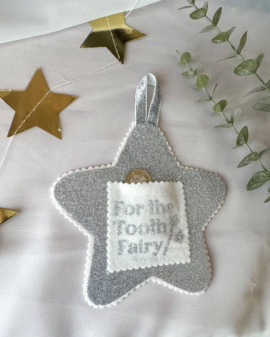 Silver Tooth Fairy & Wand Gift Set
