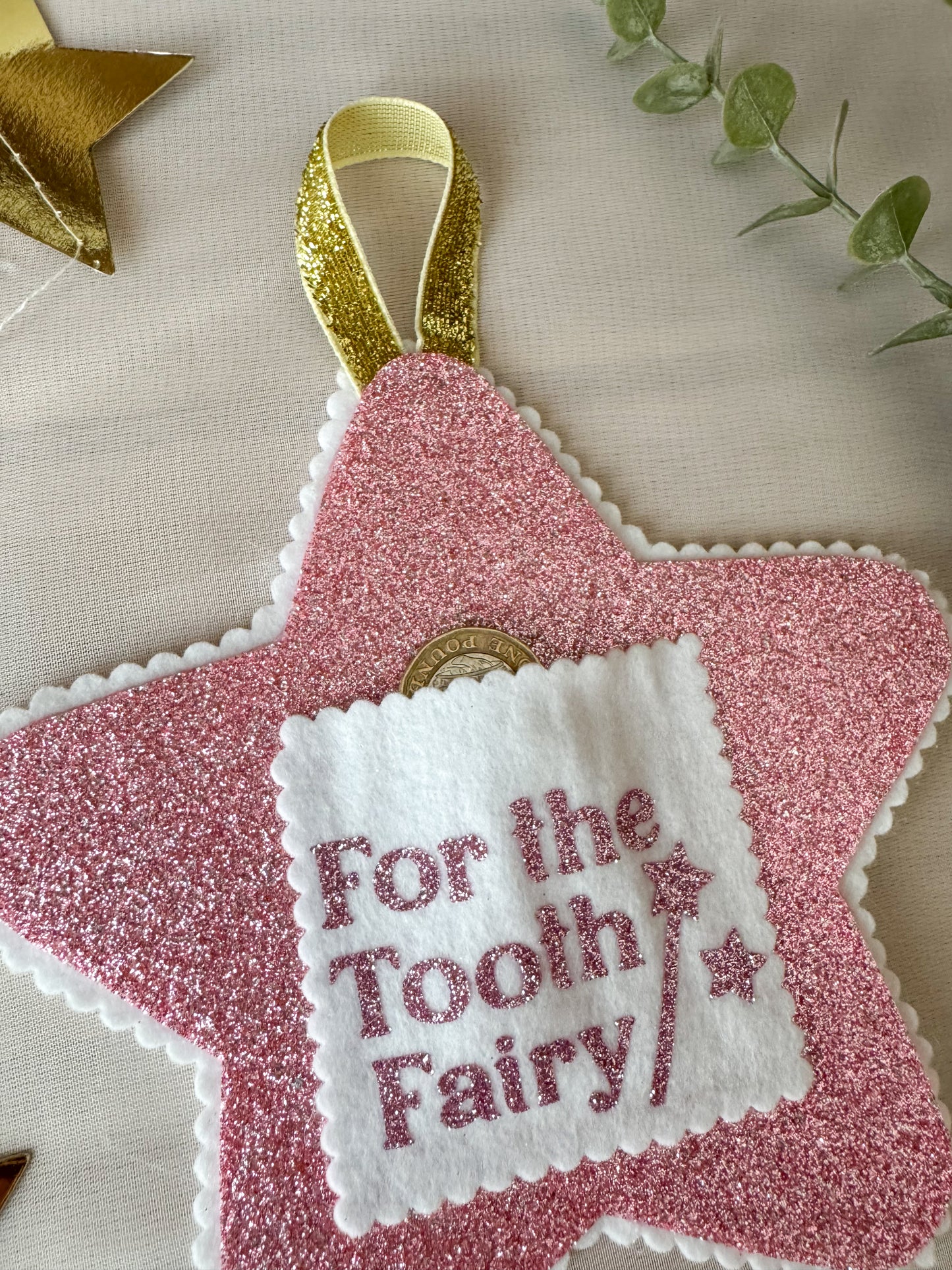 Pink Tooth Fairy Pouch