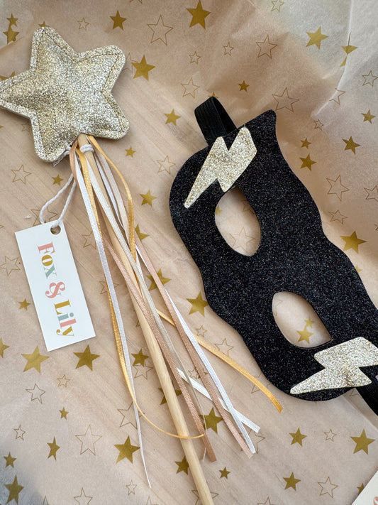 Black Mask & Wand Gift Set