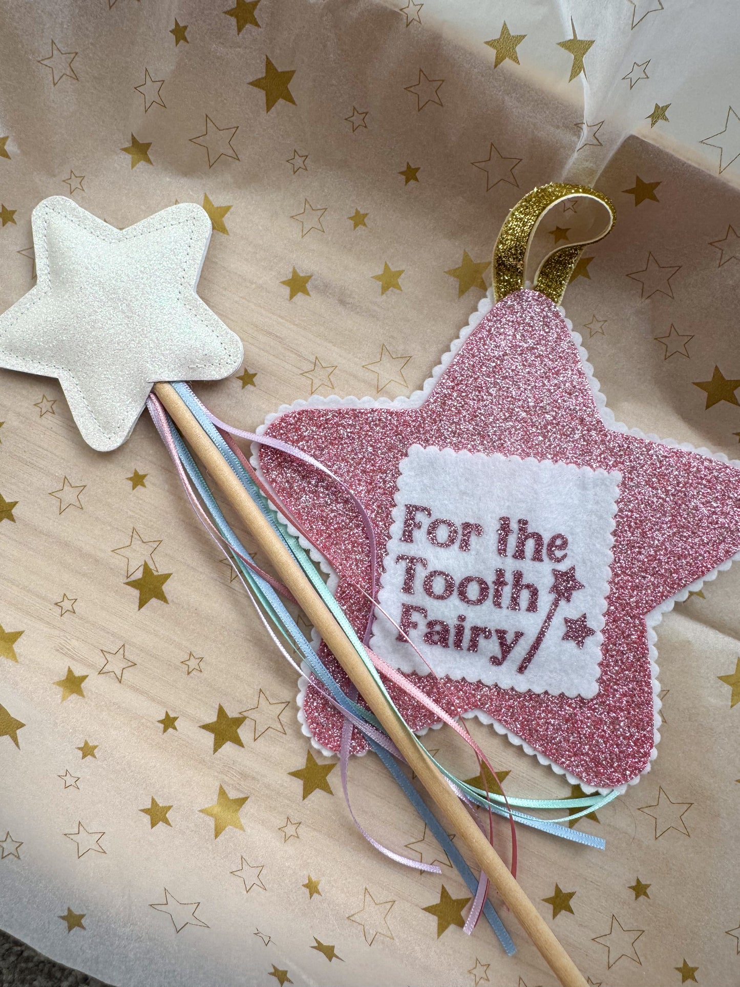Pink Tooth Fairy & Wand Gift Set