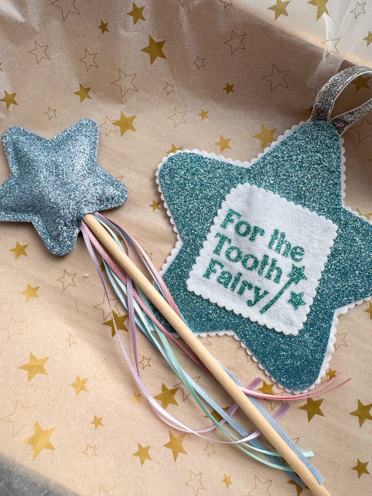 Blue Tooth Fairy & Wand Gift Set