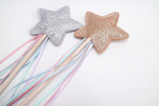 Glitter Star Wand - Pastel